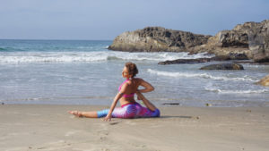 joga na plaży