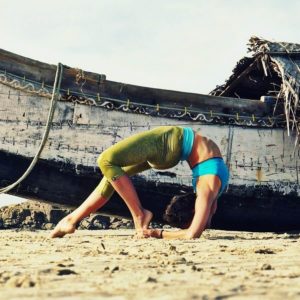 joga na plaży